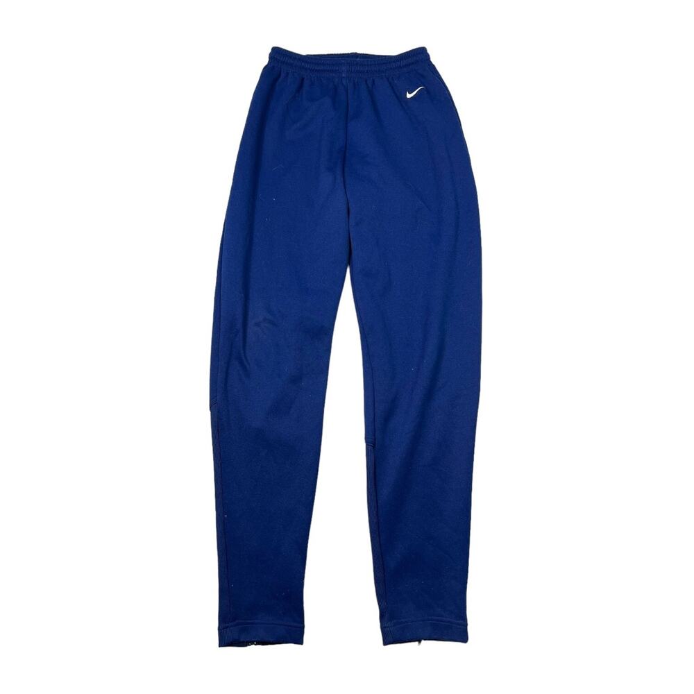 Nike VTG Y2K Jogger Taper Sweatpants Zipper Ankle Navy Blue Womens Small 4-6
